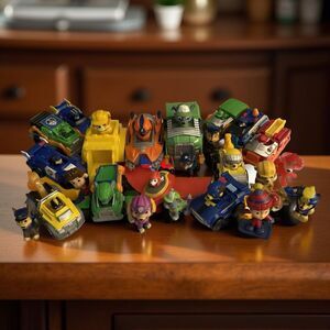 24 Piece Paw Patrol DieCast Vehicles & Action Figure Set Lot